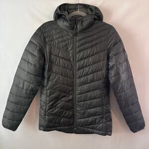 Boulder Gear Women's Puffer Coat Hooded Packable Outdoor Winter Warm Black SMALL